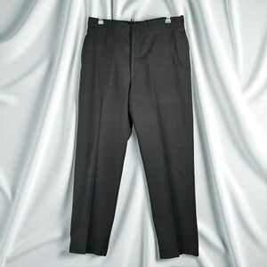Vintage USA Army‎ Trousers Mens Polyester Wool Serge AG 344 Class 6 34S Green
